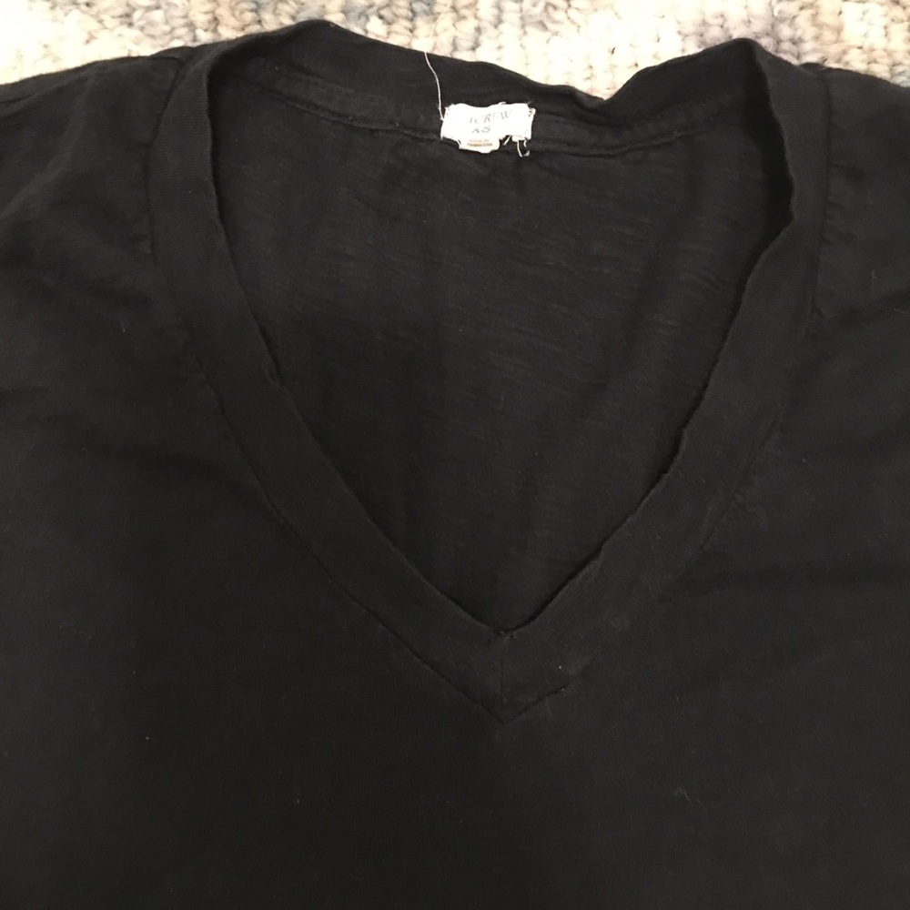 Sale☘️JCREW Basic black V Neck - Picture 4 of 6